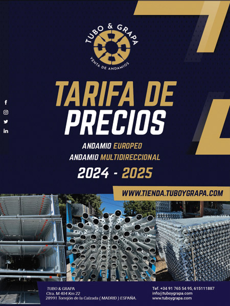 TARIFA ANDAMIOS MULTIDIRECCIONALES Y DE MARCO