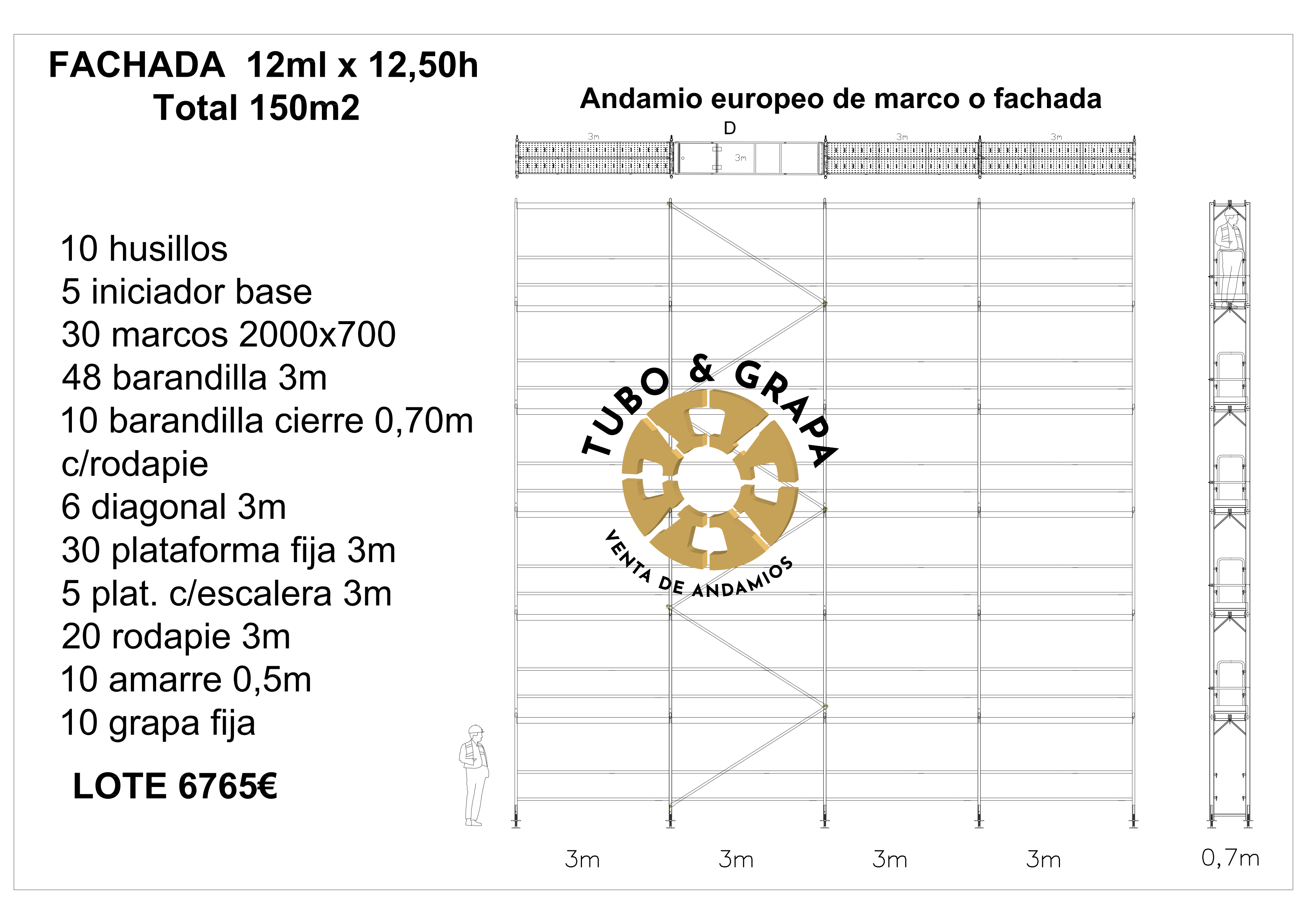 Fachada 150 m2 A.Marco